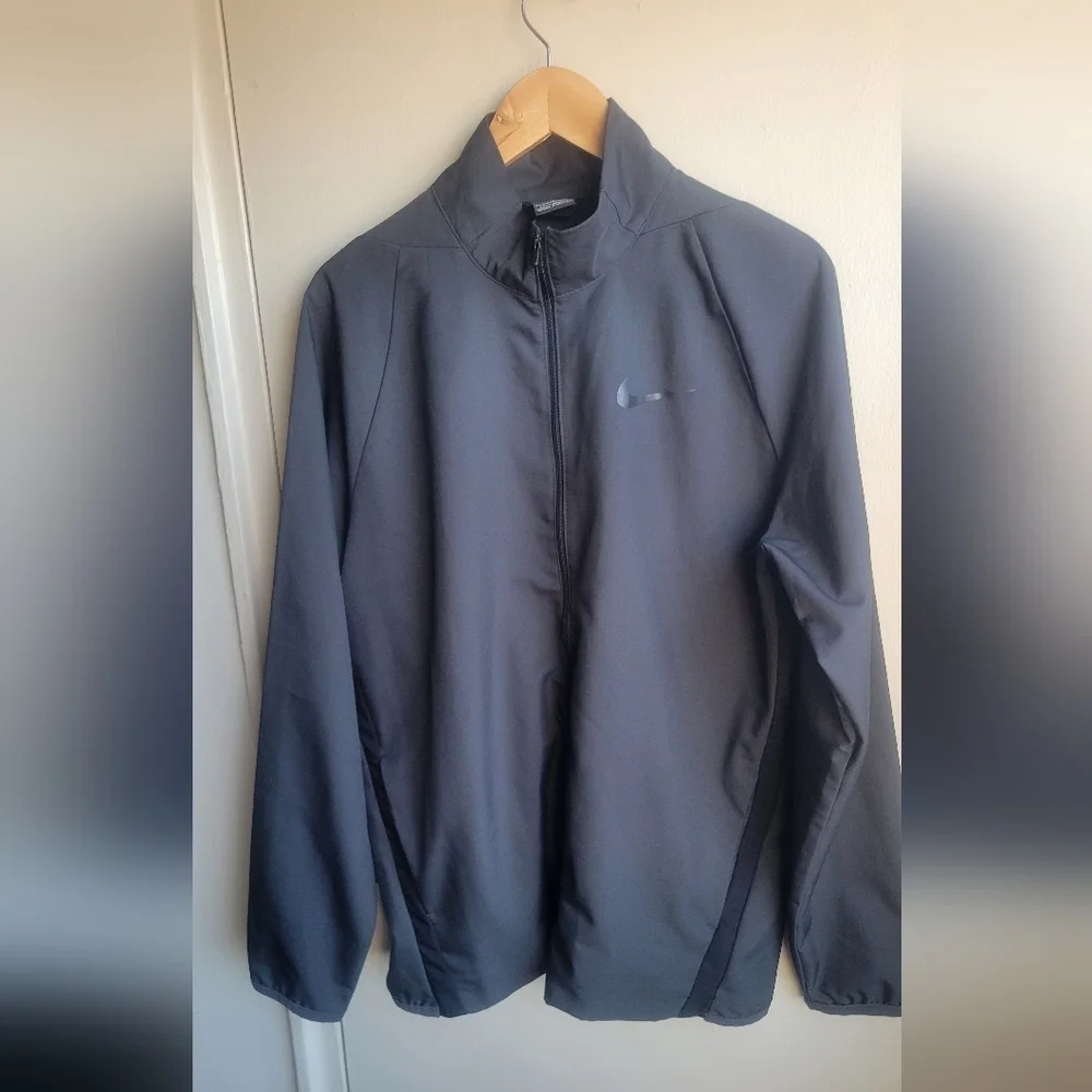 Nike Men's Gray Windbreaker Jacket Sz L